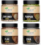 Prakriti Naturals Raw Seeds -1kg (Pumpkin, sunflower, c...