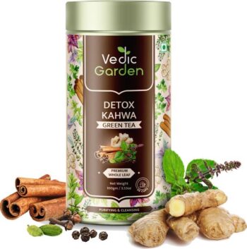 Vedic Garden Detox Kahwa Green Tea 100gm Tulsi, Ginger,...