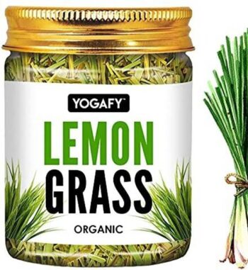YOGAFY Organic Lemongrass Herbal Tea Leaves I Boost Met...