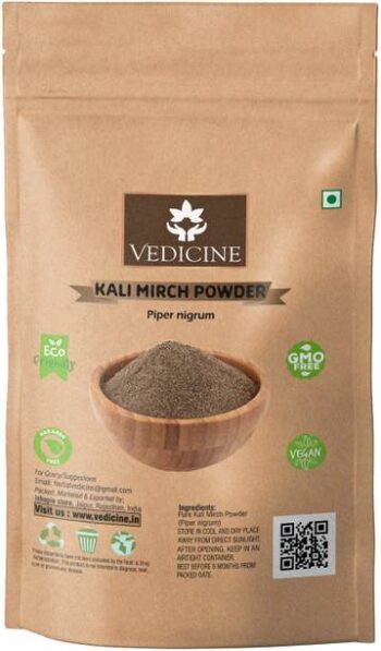 VEDICINE Premium Quality Kali Mirch - Black Pepper Powd...