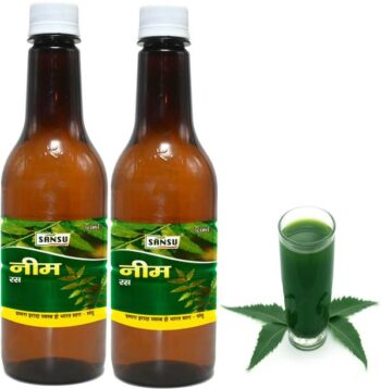 Sansu 100% PURE NEEM JUICE II Fresh Leaves II Natural B...