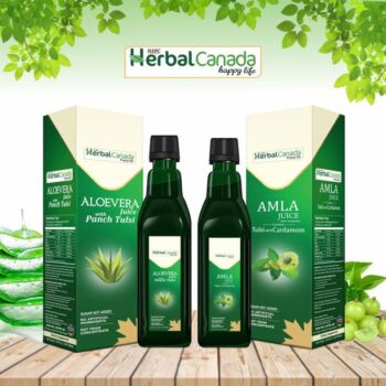 HARC Herbal Canada Aloevera juice + Amla Juice | 100% P...