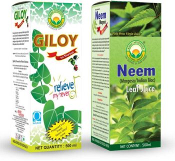 Basic Ayurveda Giloy Ka Sharbat 500 Ml + Neem Leaf (Mar...
