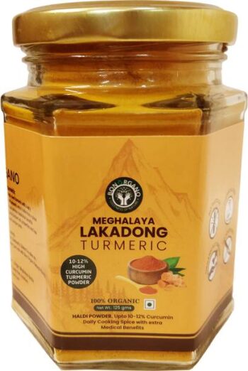 bon organo Meghalaya Lakadong Turmeric Powder 125gms, H...