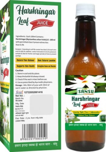 Sansu Harshingar Leaf Juice Quickly fight pain relive