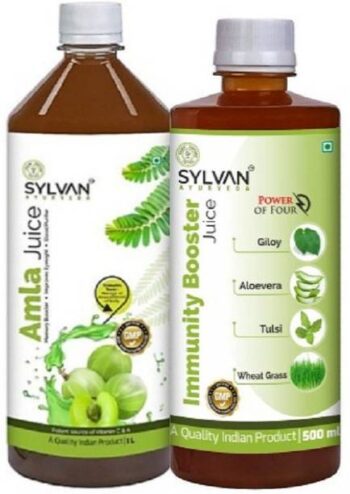 SYLVAN AYURVEDA SYLVAN AMLA JUICE 1L & IMMUNITY BOOSTER...