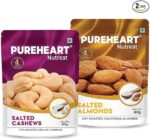 PUREHEART Combo of Salted Almondds & Salted Cashews | D...