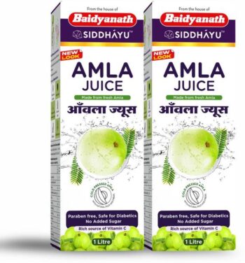 Baidyanath Amla Juice - 1L (Pack of 2) Immunity Booster...