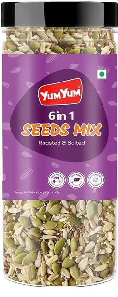 YUM YUM 6 in 1 Seeds Mix 200g | Healthy Edible Seeds Di...