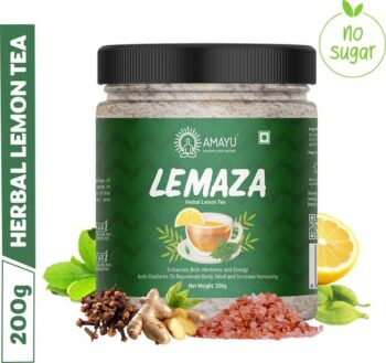 AMAYU LEMAZA Herbal Lemon Green Tea Powder with Stevia ...