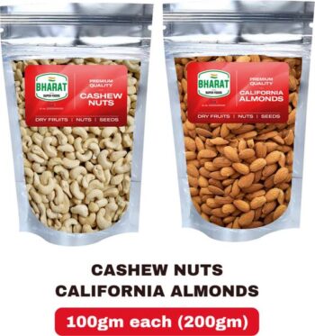 Bharat Super Foods Premium Dry Fruits Combo - Almonds a...
