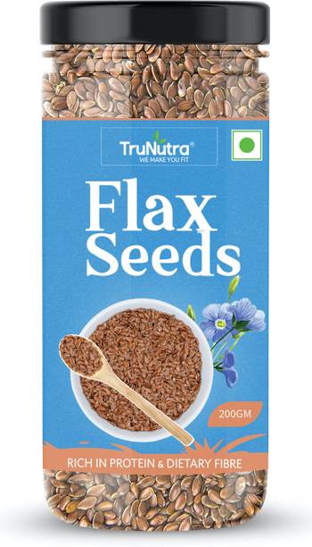TruNutra Raw Flax seeds Rich in Omega 3 with Zinc and P...