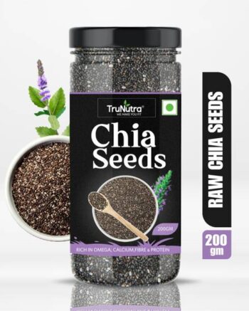 TruNutra Raw Unroasted Chia Seeds with Omega 3 and Zinc...