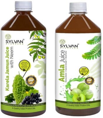SYLVAN AYURVEDA Sylvan Karela Jamun Juice & Amla Juice ...