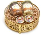 Ghasitaram Gifts Dry fruits-Golden Round Basket-Cashews...