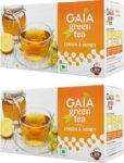 GAIA Green Tea Honey & Lime 25 tea bags Pack of 2 Honey...