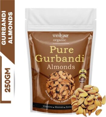 Vedyaz Organic Pure Afghan Gurbandi Badam/Almonds/Choti...