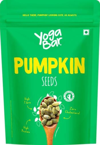 Yogabar Premium Pumpkin Seeds Pouch Loaded with Fiber a...
