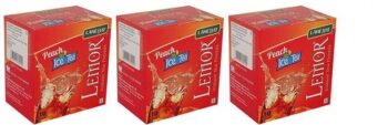 Lemor Premix Peach Pack of 3 x 10 Iced Tea Bags Box