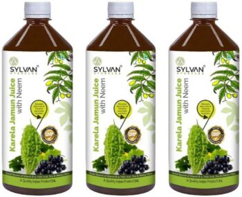 SYLVAN AYURVEDA KARELA JAMUN NEEM JUICE I VALUE PACK OF...