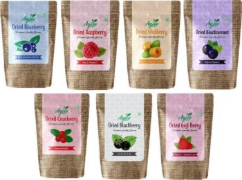 Agile Organic Dried Berries Combo 7 in 1 | Trial Pack 3...