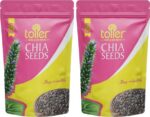 toller 100% Natural & Premium Raw Chia Seeds with Omega...