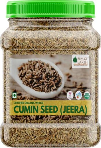 Bliss of Earth 400gm Certified Organic Sabut Jeera