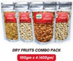 Bharat Super Foods Dry Fruits Pack of 4, Almond, Cashew...
