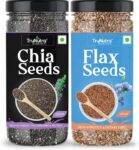 TruNutra Raw Chia Seeds, Flax Seeds Combo Loaded with O...