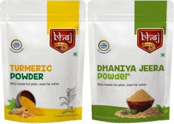 Bhoj Masale Turmeric & Dhania-Jeera Powder Combo Pack 2...