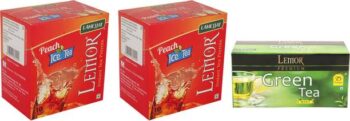 Lemor Combo of 2 Peach flavour Ice Tea (10 sachet) and ...
