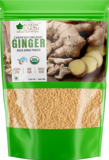 Bliss of Earth Certified Organic Dry Ginger Powder for ...