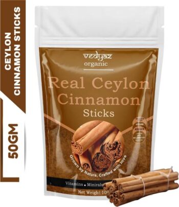 Vedyaz Organic Real Ceylon Cinnamon Stick - 100% Organi...