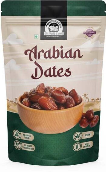 WONDERLAND Foods Premium Arabian Dates 500g | Soft And ...