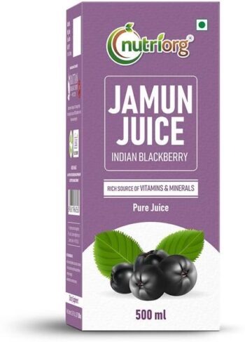Nutriorg Jamun Juice 500ml - Made from 100% Fresh Organ...