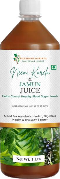 Bageshwar Ayurveda Neem Karela Jamun Juice I Helps Cont...