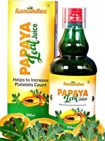 Ramoshdhee Organic Papaya Leaf Juice - Blood Platelets ...
