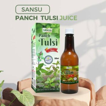 Sansu Panch Tulsi Juice For Fighting Cold, Flu, Cough, ...