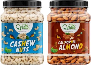 vedic Wellness Premium California Almond (150g) and Cas...