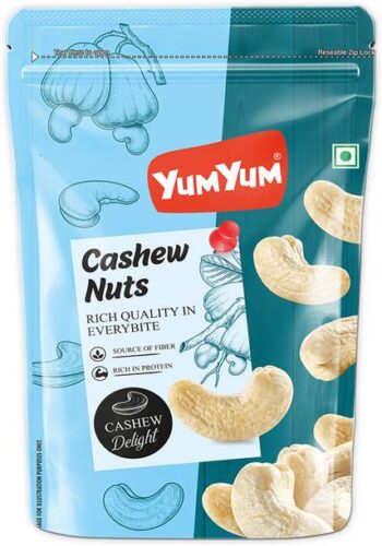 YUM YUM Premium Cashews Nuts 500GM, Kaju Dry Fruits - C...