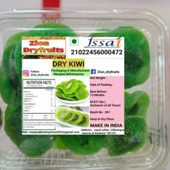 ZION Fresh & Natural Dried Kiwi Kiwi (1 kg) Kiwi