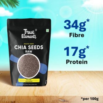 True Elements Raw Chia Seeds for Weight Loss, Rich in H...