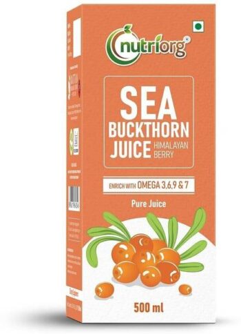 Nutriorg Sea Buckthorn Juice | Enriched with Omega 3,6,...