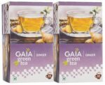 GAIA Green Tea Ginger 25 Tea Bags (Pack Of 2) Ginger Gr...