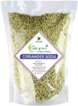 GO GRASS Coriander Green Dry Seeds Organic Whole 100% P...