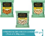 BLK FOODS Dry fruits combo pack of Pistachios Almonds C...