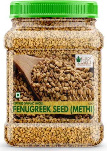 Bliss of Earth Certified Organic Fenugreek Seed Whole, ...