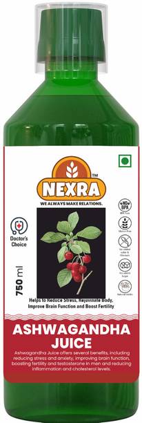nexra Ashwagandha Juice - 750ml | Pure Extract | Immune...