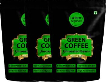 Urban Organics Combo of 3 Green Coffee Beans for Weight...