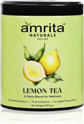 Amrita Naturals 100% Organic Lemon Tea | Natural Tea fo...